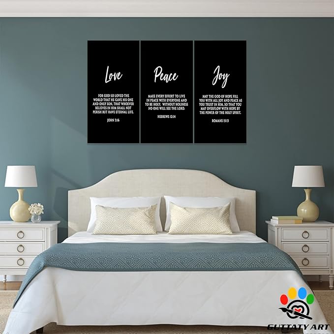 Office Wall Art-3 Panel Motivational Wall Art: Inspirational Quotes Canvas Art for Home Office, Positive Quote Poster Frame, 20'x30'x3Pcs