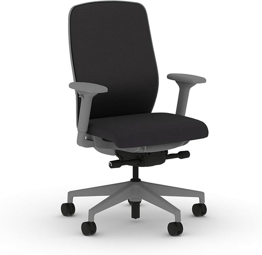 HON Nucleus Task Chair, Spectrum Mesh, Advanced Synchro-Tilt Control, Office Chair with Lumbar Support, Height and Width Adjustable Arms, Titanium Frame, Onyx