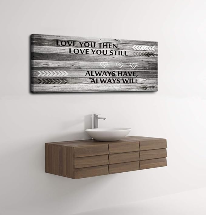 DZL Art A71841 Wall Art Love You Still Large Wall Art Canvas (Ready To Hang) For Master Bedroom Wall Decor bathroom decor