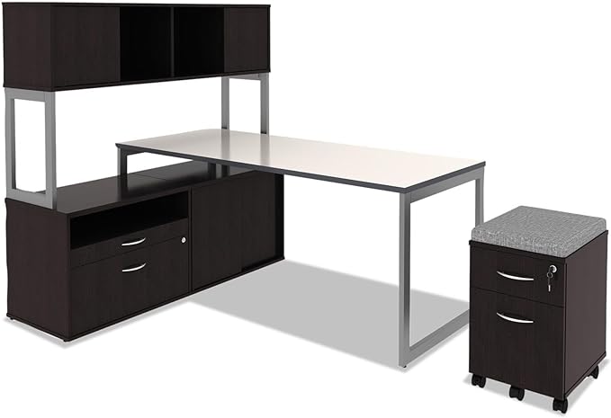 Alera ALE Valencia Series Mobile B/F Pedestal, 15 7/8w x 19 1/8d x 22 7/8h, Espresso