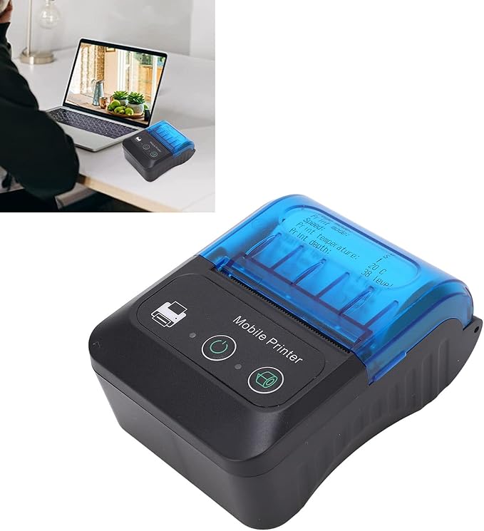 Thermal Label Printer 2in 203DPI 80mm for Home & Office Use – Durable Design, High Precision Printing