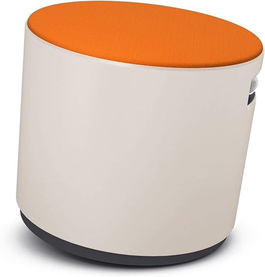 Steelcase Turnstone Buoy, Tangerine Fabric, Grey