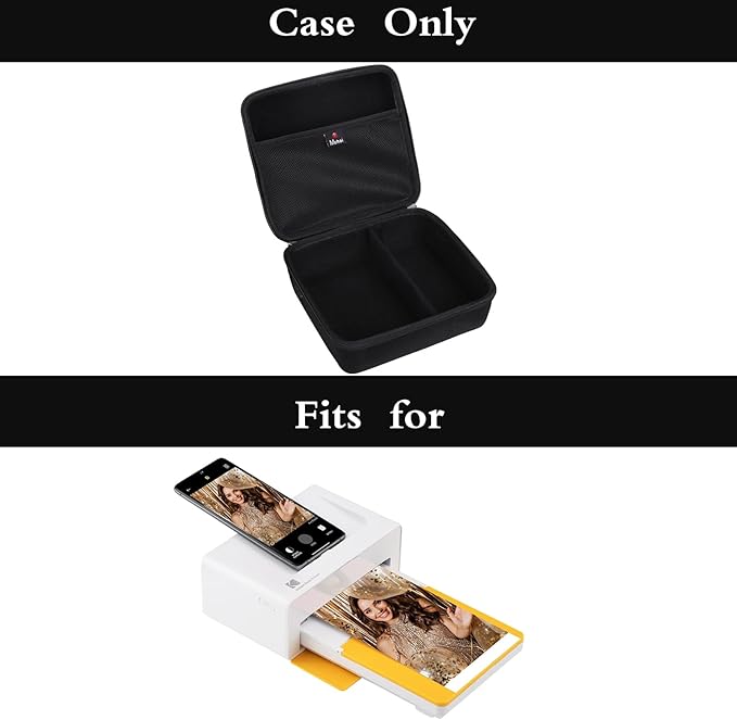 Mchoi Hard Case Fits for Kodak Dock Plus 4PASS / Kodak Dock Premium 4x6 Portable Instant Photo Printer, Case Only (Black)