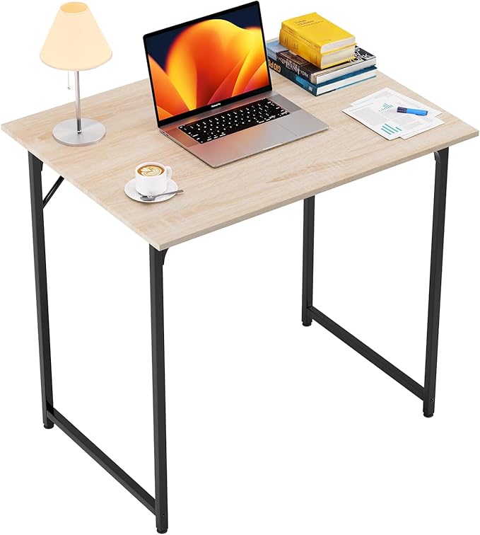 FDW 32 inches Office Small Computer Desk/Home Office Desk/Study Student Writing Desk/Modern Simple Style Desk,Nature