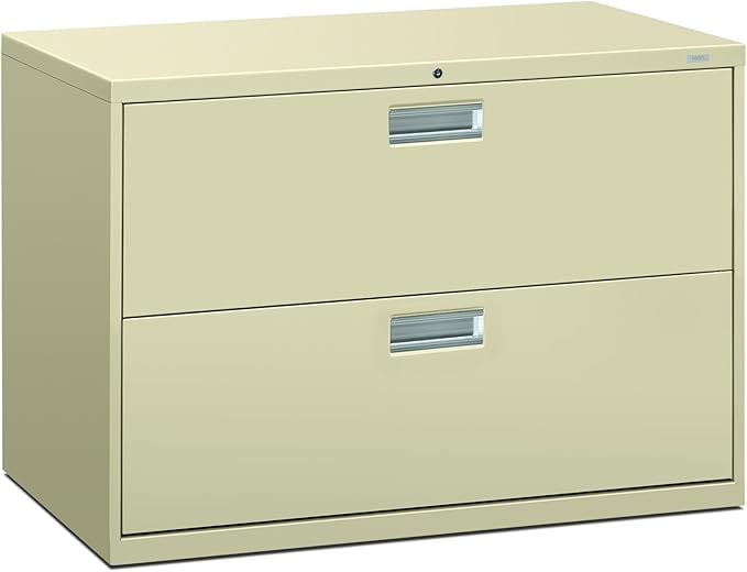 HON 692LL 600 Series 42-Inch by 19-1/4-Inch 2-Drawer Lateral File, Putty