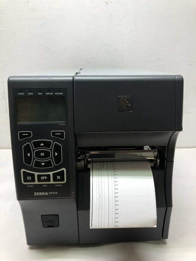 #GD3 Zebra ZT410 ZT41042-T010000Z Ethernet Bluetooth USB Printer W/Print, Cables