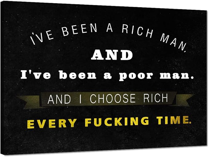 Inspirational Posters Motto Motivational Canvas Wall Art Inspiring Quotes Pictures Painting Prints Artwork Decorations for Home Office Room Framed (24”Hx36”W)