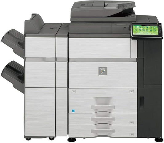 Sharp MX-6240N High-Speed A3 Color Laser Multifunction Copier - 62ppm, Copy, Print, Scan, 2 Trays, Tandem Tray, FN19 Stapler Finisher (Renewed)