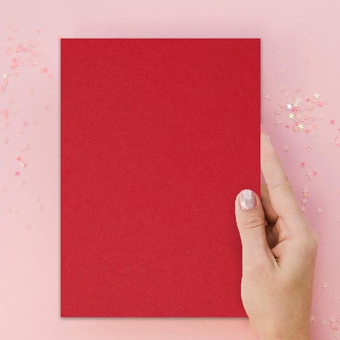 PA Paper Accents Smooth Cardstock 12" x 12" Red Devil, 65lb colored cardstock paper for card making, scrapbooking, printing, quilling and crafts, 25 piece pack