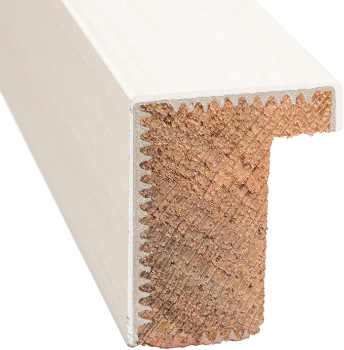 CountryArtHouse Diploma Tassel and Photo Shadowbox Fits 13 x 10 College Diploma (Traditional) Wit Coastal Whitewash Genuine Hardwood with Navy Blue Over Metallic Gold Double mat
