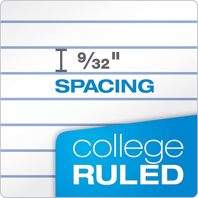 Oxford Loose Leaf Paper, 2000 Sheets, College Rule Filler Notebook Paper, 8-1/2" x 11", 3-Hole Punched Fits 3-Ring Binders, 4 packs of 500 (62331)