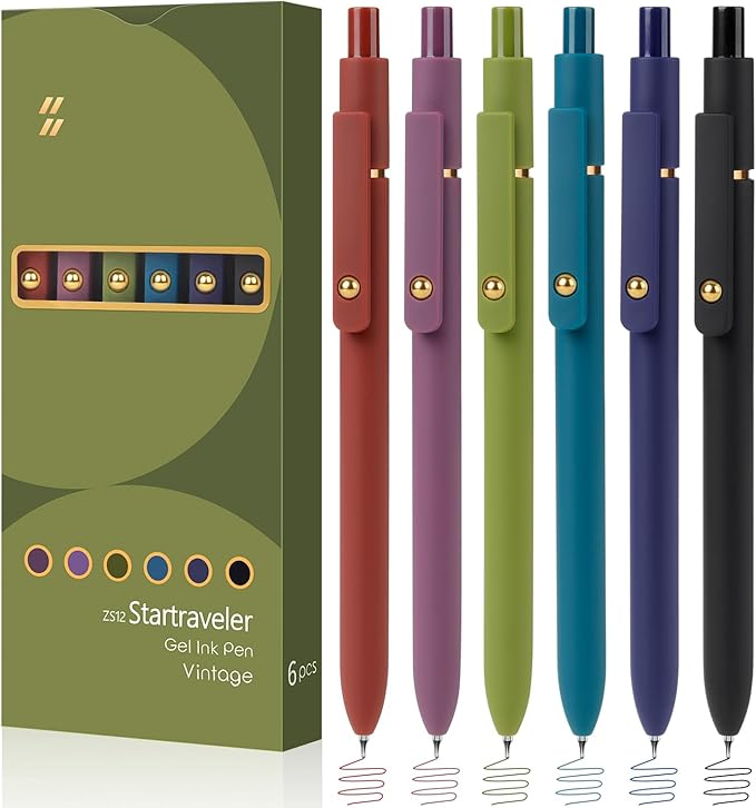 6 Pieces Gel Ink Pen Refills Replaceable Ballpoint Blue Ink Pen Refills Fine Point 0.7mm Smooth Writing for Office School Supplies (6pcs 0.7mm Blue Ink)