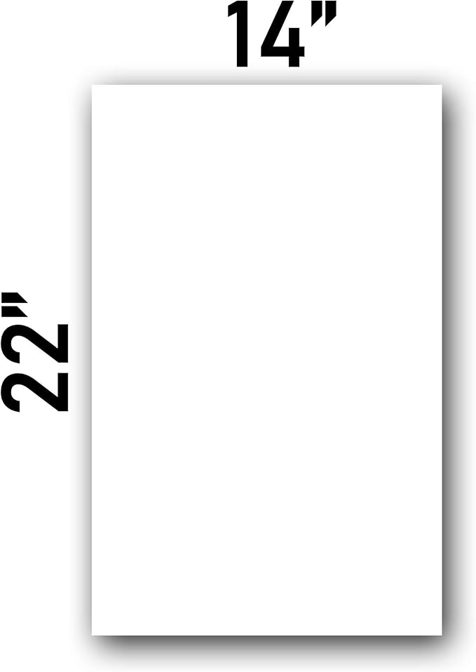 NARA Alcohol Ink Paper | White | 14 inches x 22 inches (14" x 22") | 430 microns/320 GSM | Heavy Paper | Paper for Alcohol Ink Art Painting | 100% Stain-Free