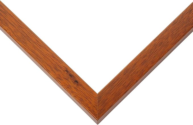Diploma Frame With Photo Opening Honey Oak Navy Blue Over Gold Mat - Fits 11.69 x 8.27 Degree and Picture Made in the USA