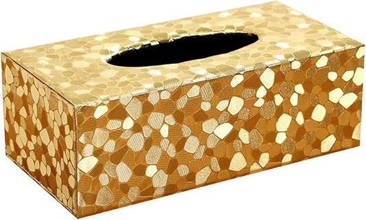 Stylish Tissue Box Luxury Tissue Box Modern Tissue Box Cover and Living Room Decoration for Bathroom Kitchen Office Room Home Decor Gift Modern Tissue Box (Color : Blue, Size : Small) (Gold Large)