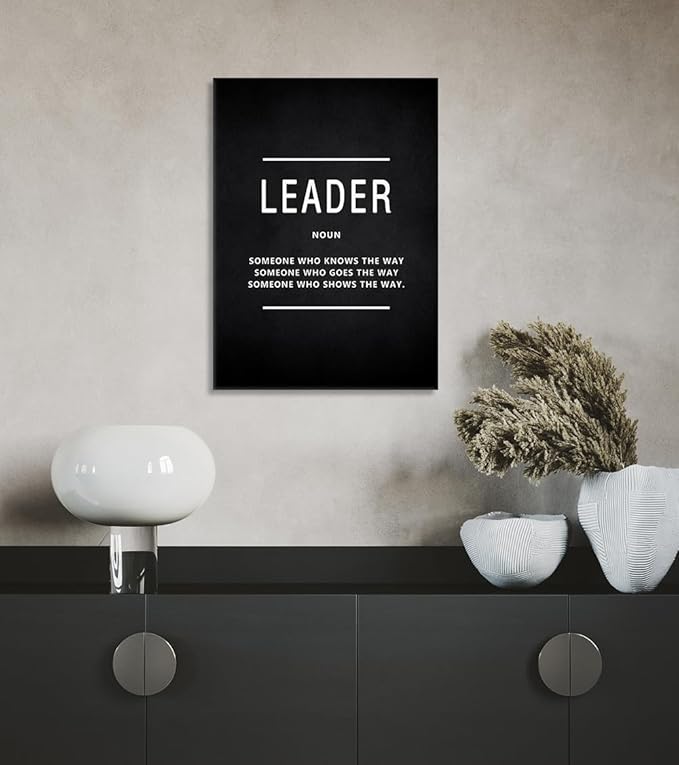 Yatsen Bridge Motivational Wall Art - Inspirational Leadership & Entrepreneur Quotes Canvas Prints for Living Room Office Wall Decor, Framed 28" W x 44" H