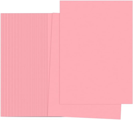 PATIKIL Light Pink Colored Copy Paper, 100 Sheets 11.7x8.3 A4 19lb/70gsm Double Sided Colorful Print Paper Bulk Sheet DIY Craft Art Projects Supplies for Printer Origami