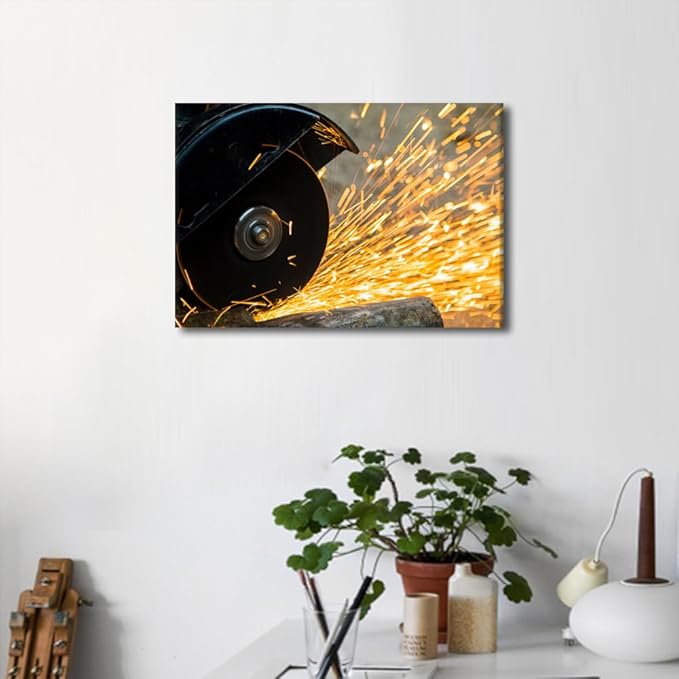 Artwork for Walls Tools Technology Canvas Paintings Wall Art Machine Pictures Wall Decor for Bedroom Framed Canvas Art 1 Panel Posters & Prints Canvas Wall Art Ready to Hang, 12" x18"