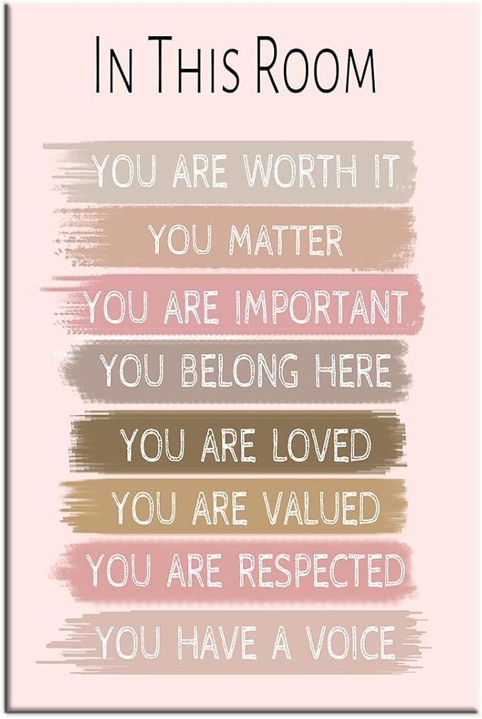 Motivational Poster Wall Art Inspirational Entrepreneur Quotes Print on Canvas Positive Affirmation Painting Artwork for Living Room Nursery Office Picture Wall Decoration Ready to Hang [24''Wx36''H]