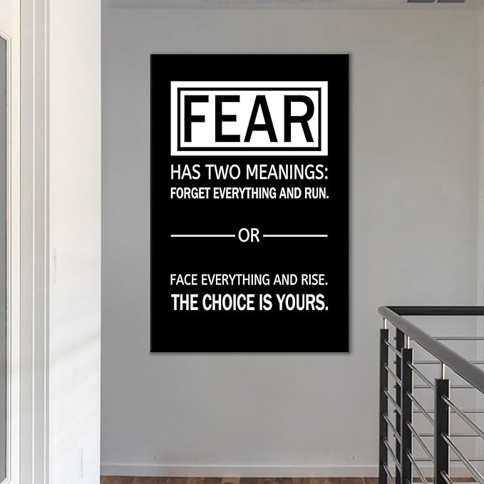 Inspirational Poster Wall Art Motivational Entrepreneur Quotes Poster Artwork Printed on Canvas Positive Painting Picture Decor for Modern Home Classroom Office Hallway Ready to Hang [24''Wx36''H]