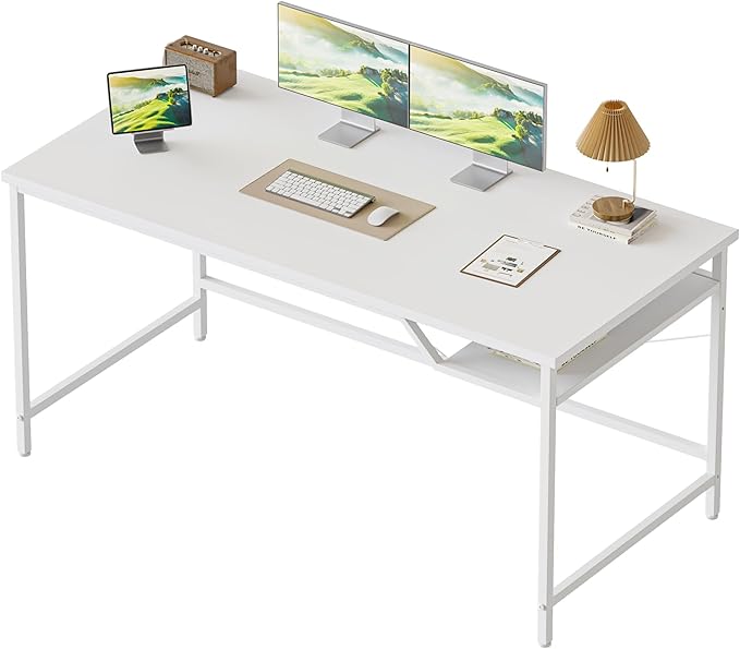 Mericonia 48 inch Computer Desk, Gaming Desk for Small Spaces, Modern Simple Style Table for Home Office, Study Student Writing Table