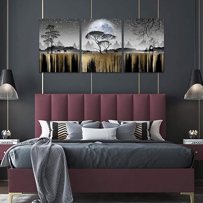 Wall Art For Living Room family wall decor for bedroom black and white wall pictures tree Canvas art Print for bathroom wall Painting artwork For office kitchen Home decor inspiration wall decoration
