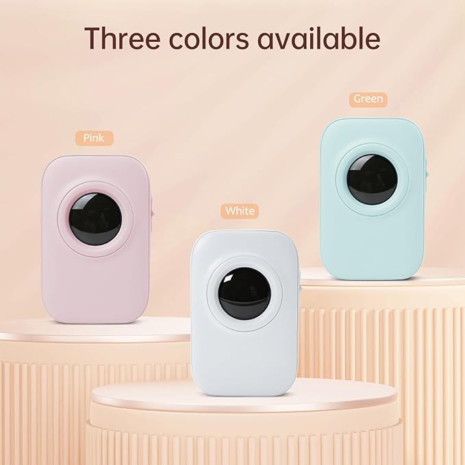 D30 PRO Label Printer Pocket Smartphone Label Maker BT Wireless Thermal Printing 203DPI Support 15mm Width Adhesive DIY Date Journal Study Sticker Compatible with Android iOS for Home Office