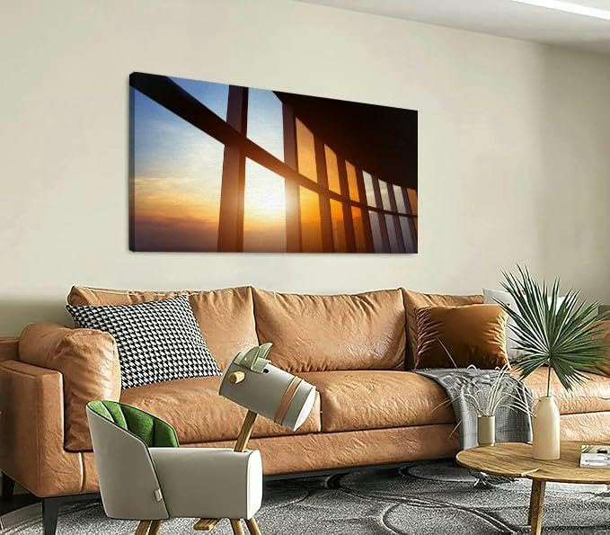 TIGTMULERLY Wall Art Frame Gallery Wall Decor Abstract business interior Modern Canvas Prints Artwork for Living Room Bedroom Office Kitchen 48x24Inch