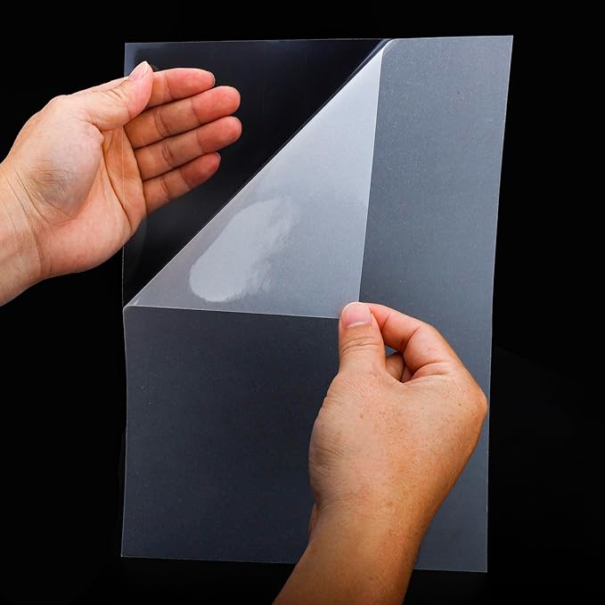 Printable Vellum Sticker Paper for Inkjet & Laser Printer - 25 Sheets 8.5"x11" Full Sheet - Translucent Frosted Matte, Aesthetic Tracing Paper for Scrapbooking, Planners, Bullet Journal, DIY Crafts