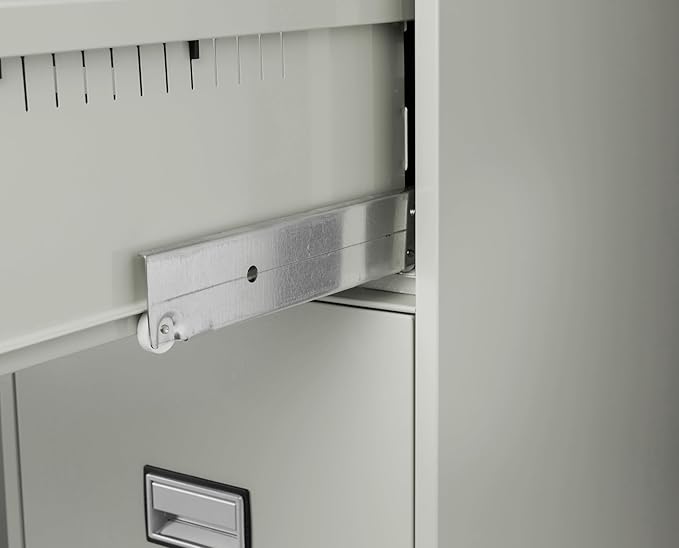 31 inch 2-Drawer Vertical Fireproof File Cabinet – Legal and Letter Size Filing – Key Lock – Water Resistant Seal – Fire and Impact Rated – Light Gray Finish – Model LGL2W31LG