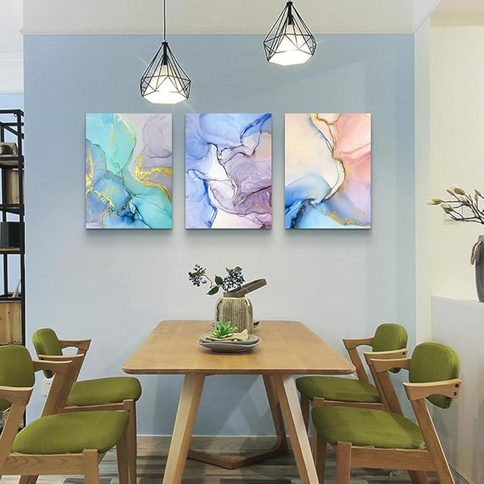 Lapremoly Frame Canvas Wall Art For Bedroom & Living Room Abstract Colorful Wall Paintings & Artworks For Office, Hotel & Home Decor
