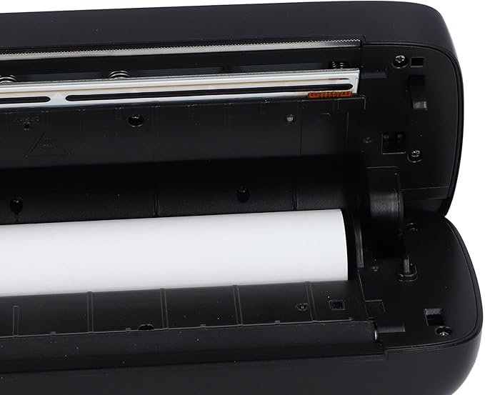 ZJchao Portable Thermal Printer, A80 Small Printers Cordless for Travel Support A4 203dpi Bluetooth Thermal Printer with 1 Roll of Thermal Paper Inkless Printer for Home Office