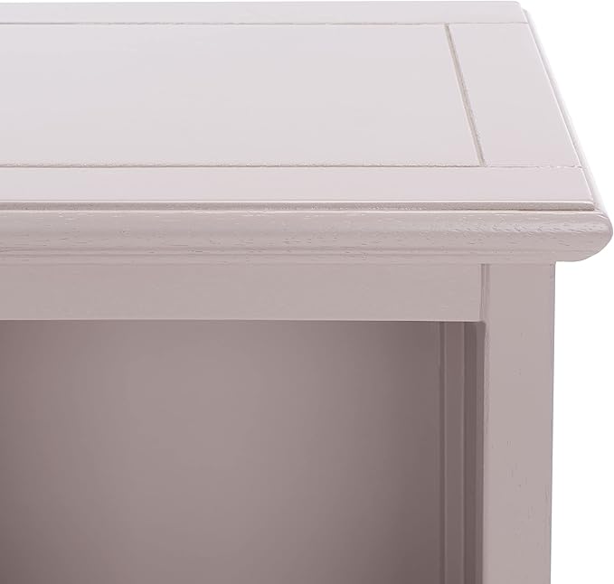 SAFAVIEH Home Collection – Maralah 5-Shelf Solid Wood Bookcase, Grey Mauve, 25" Wide Storage Display Shelf, Fully Assembled (AMH6634C)