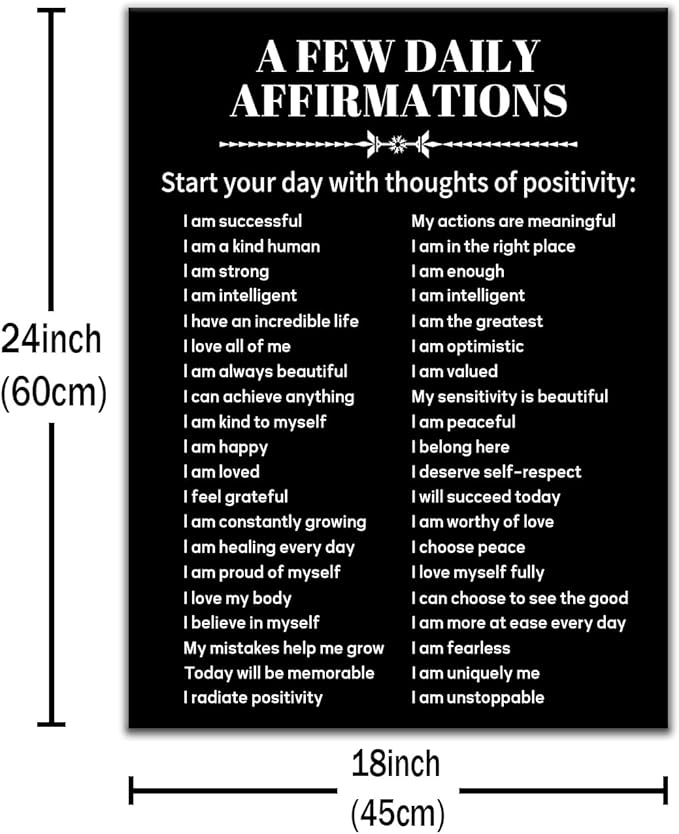 Motivational Canvas Wall Art Inspirational Entrepreneur Quotes Poster Print Positive Theme Picture Painting Wall Decor Artwork for Home Teens Room Office Bedroom Gym Stretched and Framed [18''Wx24''H]
