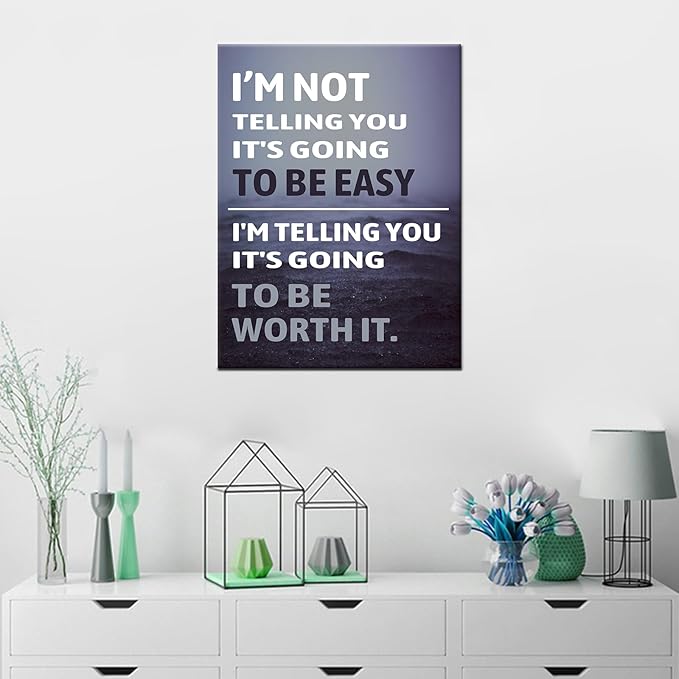 Inspirational Entrepreneur Quotes With Words Wall Art Motivational Positive Painting Prints on Canvas Modern Inspiring Posters Prints Artwork Home Office Bedroom School Wall Decor [18''Wx24''H]