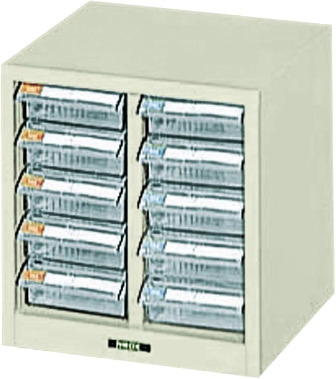 Nakabayashi PC-10 Pick Case, Shallow 5 Tiers, Ivory