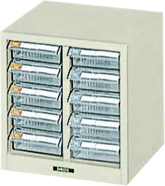 Nakabayashi PC-10 Pick Case, Shallow 5 Tiers, Ivory