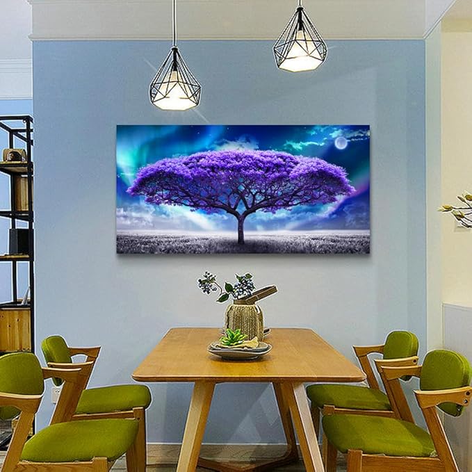 Wapluam Canvas Wall Art - Large Size Abstract Scenery Pictures for Living Room, Bedroom, Office & Dormitory Decor