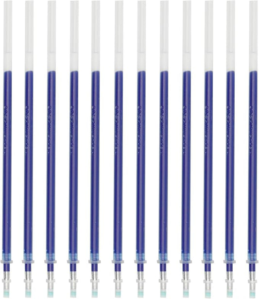 Maydahui 50 Pcs Blue Gel Pen Refills with 5 mm Aperture 5.12 inch(13 cm) Smooth Writing Pen Refills 0.7 mm Replacement Gel Ink Refills for Stationery School Office Supplies (Blue)