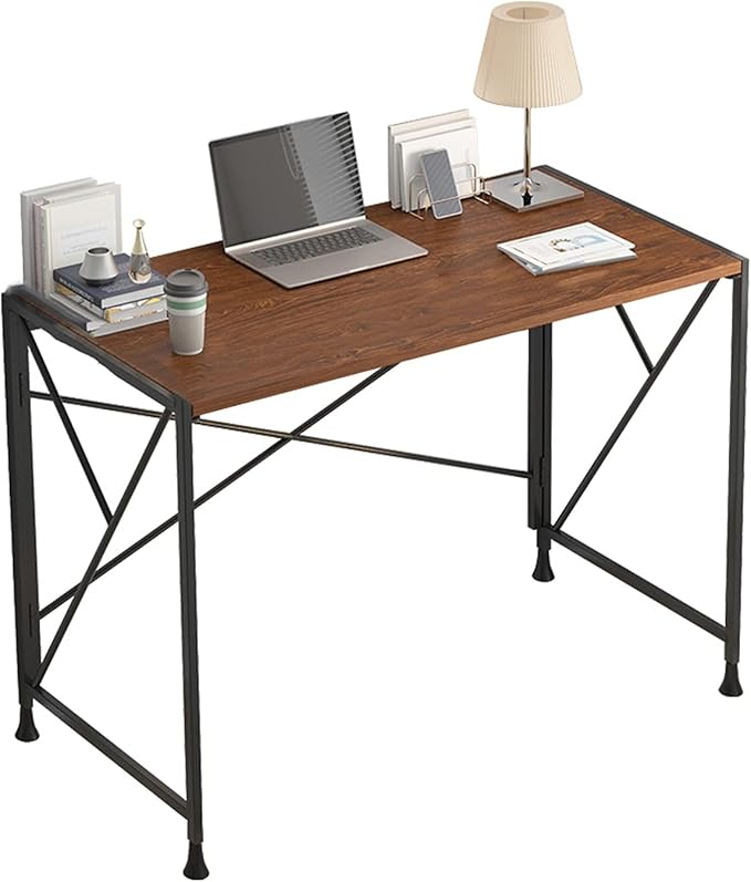 GLigeT Office Desk Modern Sturdy Office Desk PC Laptop Notebook Study Table for Home Office Workstation 39" Foldable Writing Desk Without Installation, 4 Colors Study Writing PC Desk (Color : C)