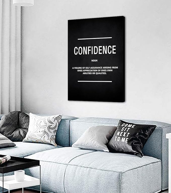 Yatsen Bridge Motivational Canvas Wall Art - Inspirational Confidence Quote Print for Home & Office Decor, Framed & Ready to Hang (24" x 36")
