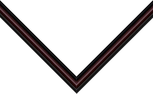 Diploma Frame Executive Brown with Black Over Gold Double Mat - Fits 8.5 x 11 Certificate (Portrait) Wall Display Made in the USA
