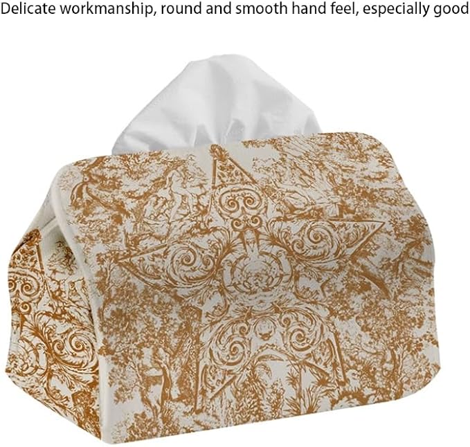 Stylish Tissue Box Modern Cloth Tissue Box Refined Tissue Box Cover and Simple Napkin Box for Bathroom Vanity Countertop Desk Gift Office Modern Tissue Box (Color : Blue, Size : Small) (Black Large)