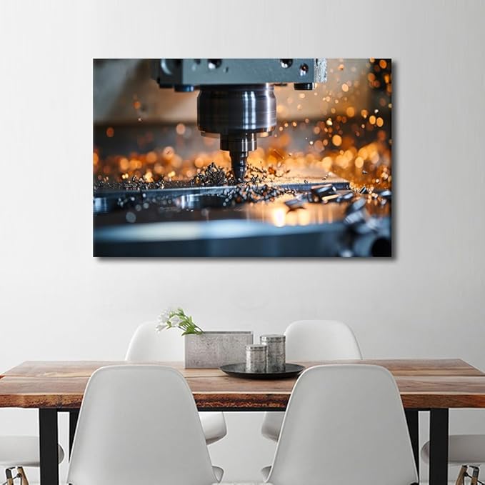 TUMOVO Wall Art for Living Room Wall Pictures Machine Canvas Prints Canvas Wall Art Decor 1 Panels Canvas Artwork Wall Decor Modern Canvas Art for Home Walls Ready to Hang, 24" x36"