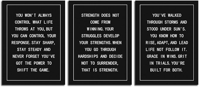 Inspirational Wall Art Motivational Wall Decor Canvas Poster Inspiring Entrepreneur Quote Painting Print Artwork Office Wall Decor for School Living Room Home Decoration Framed[36''Wx 16''H]