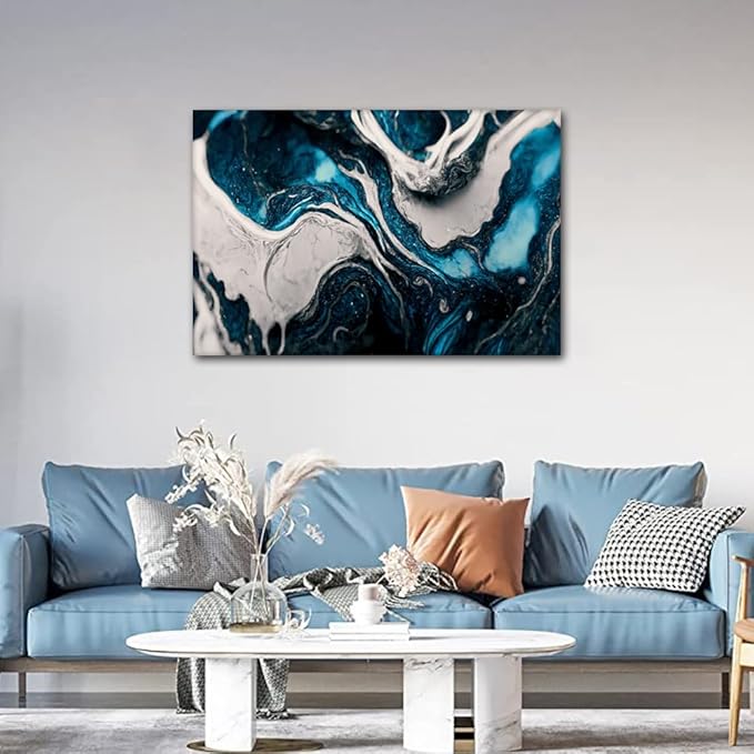Wall Art for Home Decor Modern Spectacular Image Printing 1 Panel Abstract Art Poster Prints on Canvas for Lady Men Bedroom Living Room Wall Decoration Stretched and Framed Ready to Hang 36x24 in