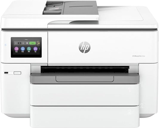 HP OfficeJet Pro 9730e Wide Format Wireless All-in-One Color Inkjet Printer, Print, scan, Copy, ADF, Duplex Printing Best-for-Office, 3 Month Instant Ink Trial Included, AI-Enabled (537P6A)