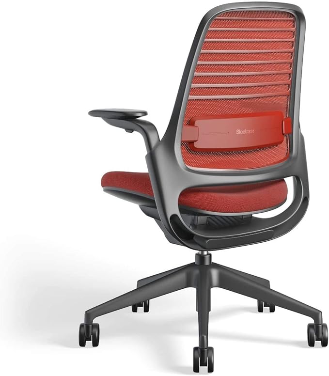 Steelcase Series 1 Work Chair Office Chair - Scarlet, Hard Floor Casters