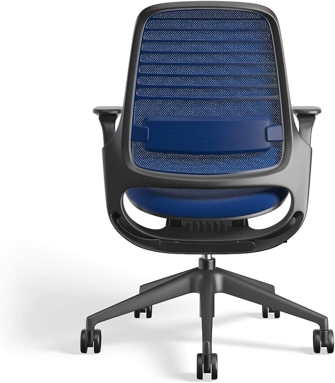 Steelcase Series 1 Work Office Chair - Royal Blue, Hard Floor Casters