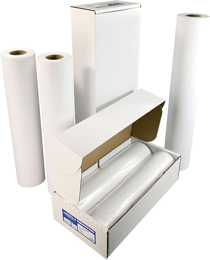 Alliance Wide Format Paper Rolls CAD Bond 30" Widths (4 Rolls, 30 In x 150 Ft | 2" Core)